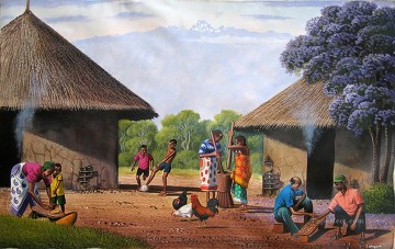  traditionelle - Traditioneller Gehöft aus Afrika